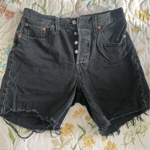 Levi's Black Jean Shorts for Women